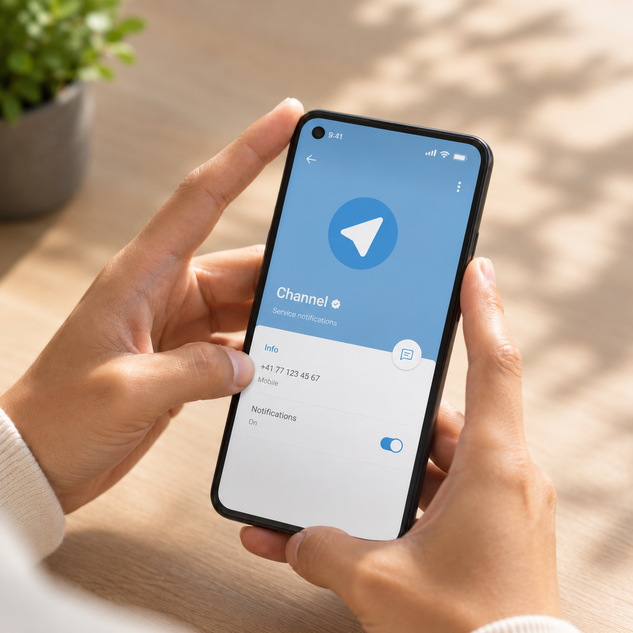 Telegram auf dem Smartphone